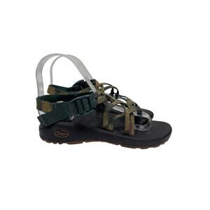 Chaco ZX/2 Classic Sandals Womens 6 Green Toe Loop Patterned